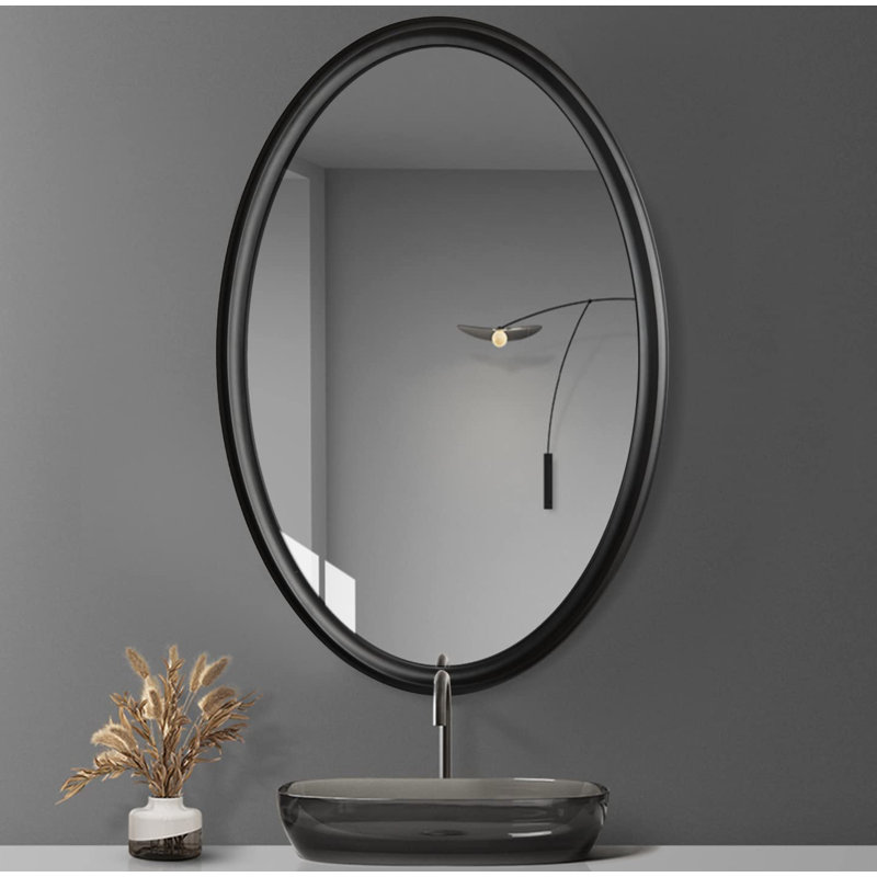 Winston Porter Darrilyn Framed Oval Mirrors for Bathroom-Oval Bathroom ...